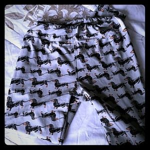 Lularoe Black and Tan Dachshund Leggings